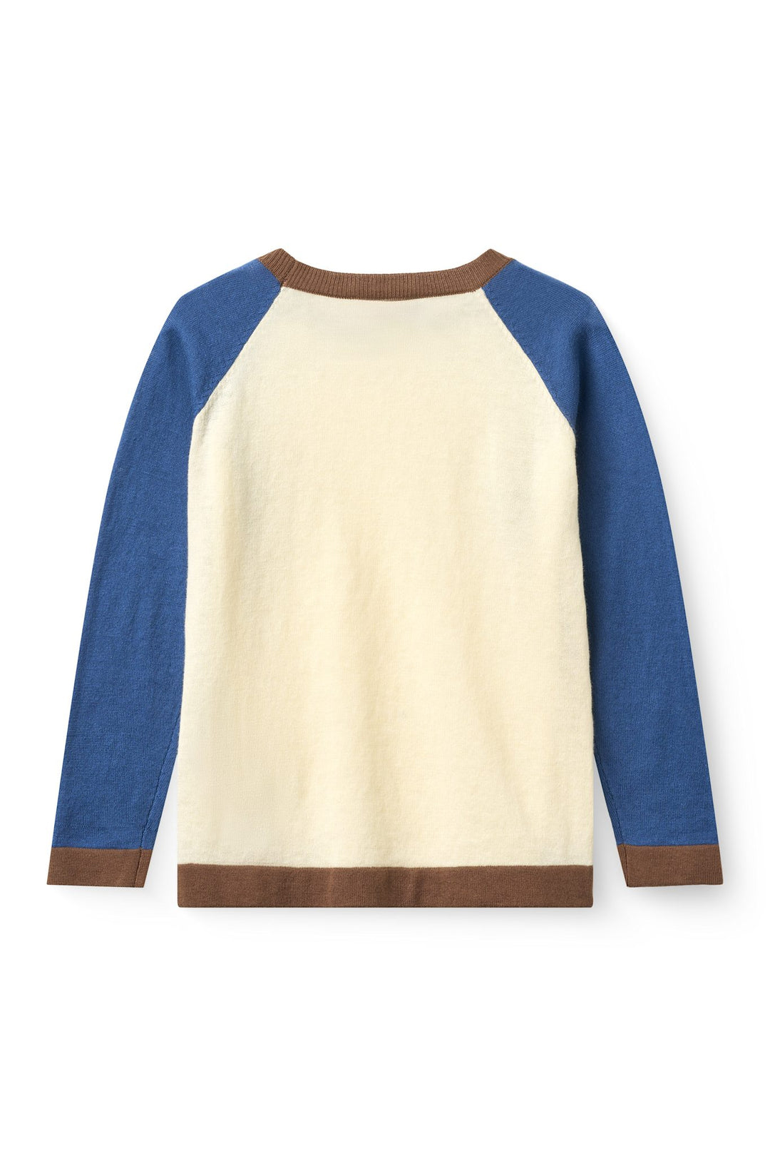 LET STRIKKET BLUSE FLER FARVET - SHARP BLUE COMB.