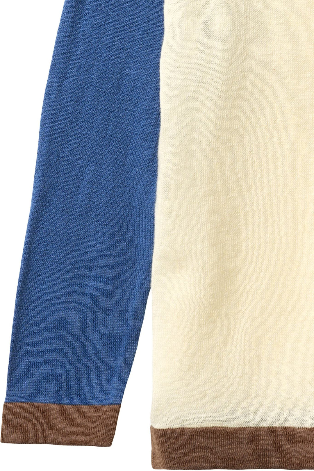 LET STRIKKET BLUSE FLER FARVET - SHARP BLUE COMB.