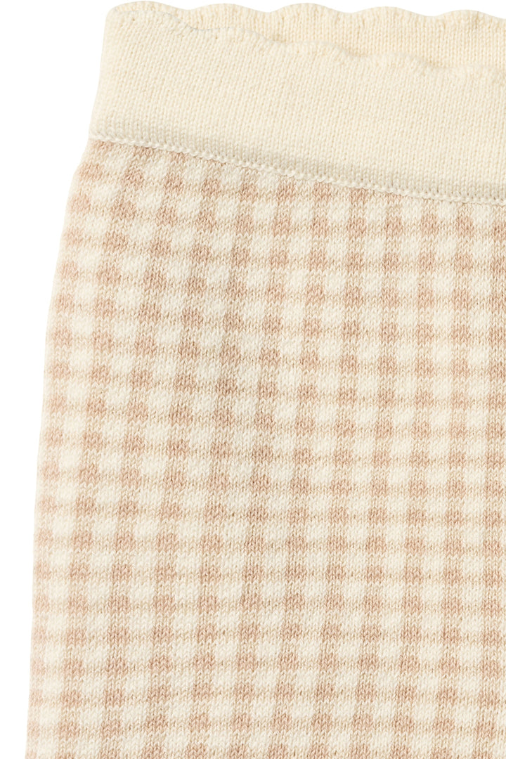 TERNET JACQUARD SHORTS - BEIGE CHECK