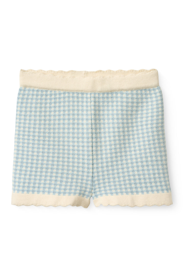 TERNET JACQUARD SHORTS - DUSTY BLUE CHECK