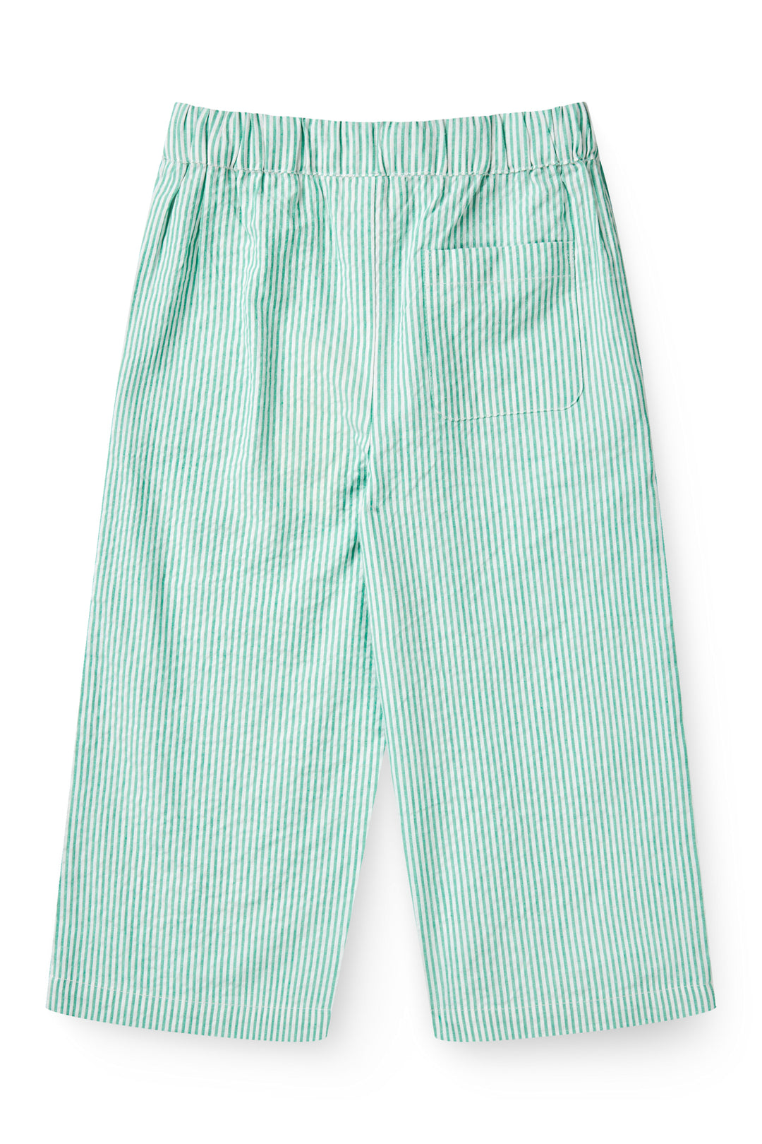 BÆK OG BØLGE PYJAMAS BUKSER - SHARP GREEN W CREAM STRIPE