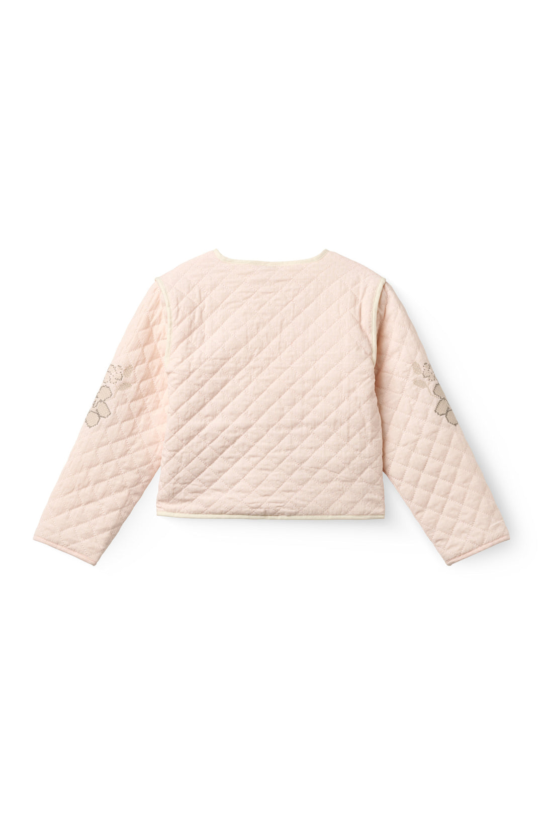 QUILTED JAKKE - DUSTY ROSE COMB.