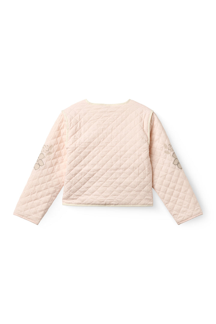 QUILTED JAKKE - DUSTY ROSE COMB.