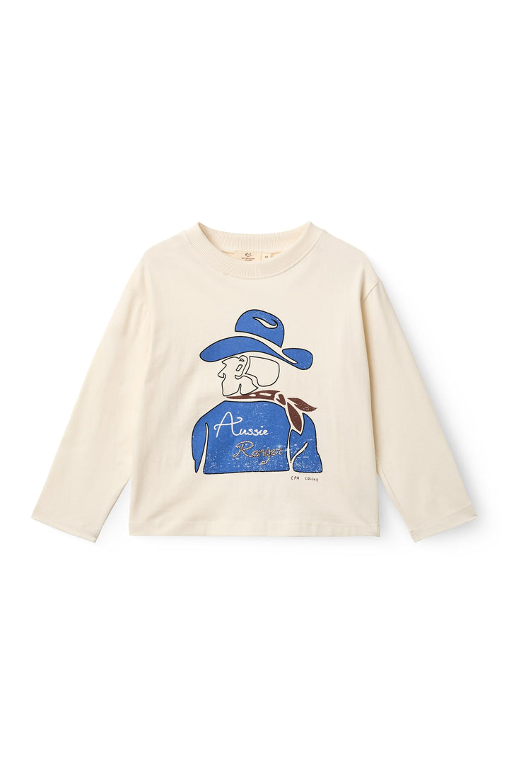 T-SHIRT AUSSIE RANGER PRINT - CREAM COMB.