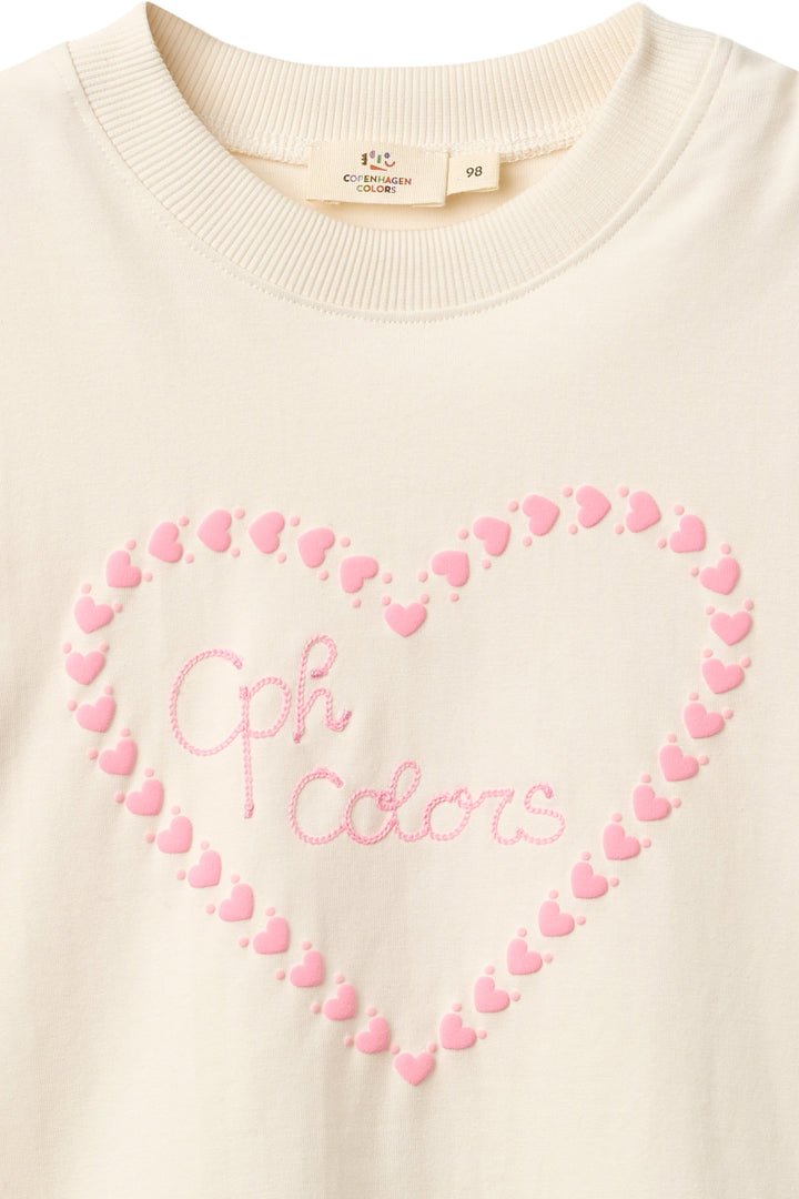 T-SHIRT M. BRODERI - CREAM COMB.