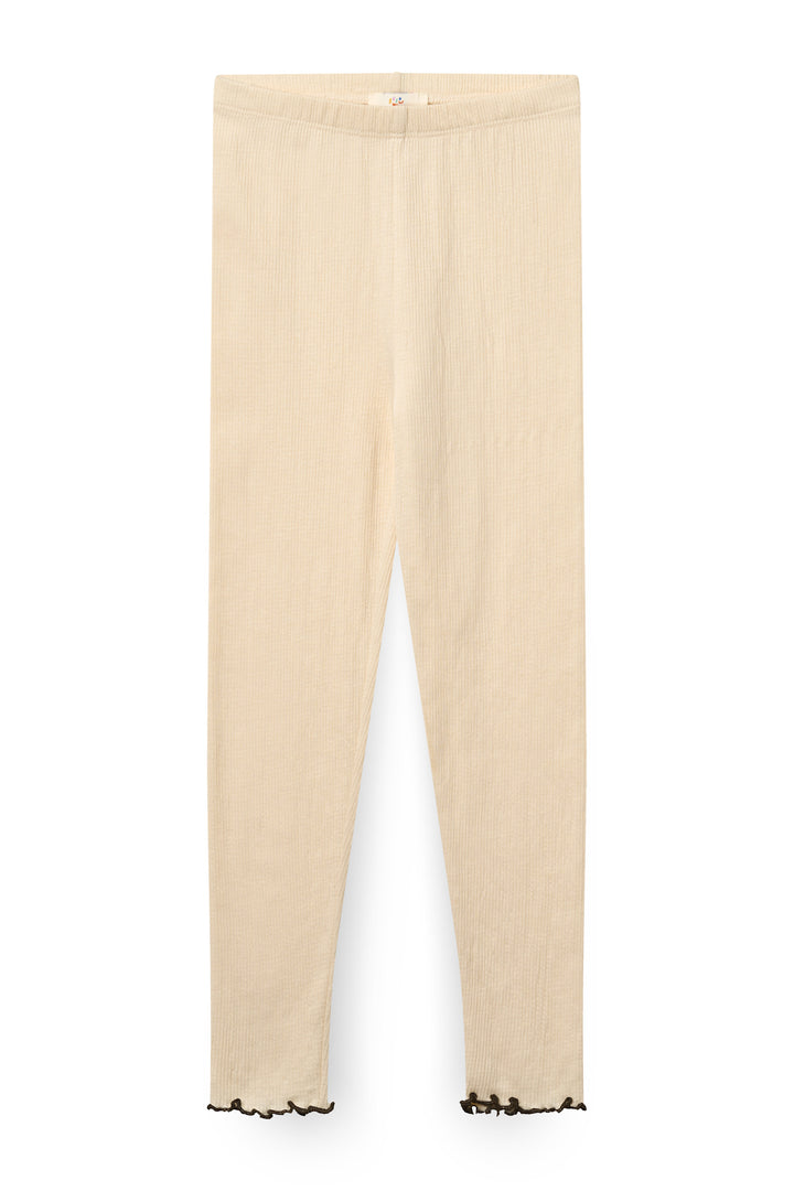 Crepe Leggings - BEIGE COMB
