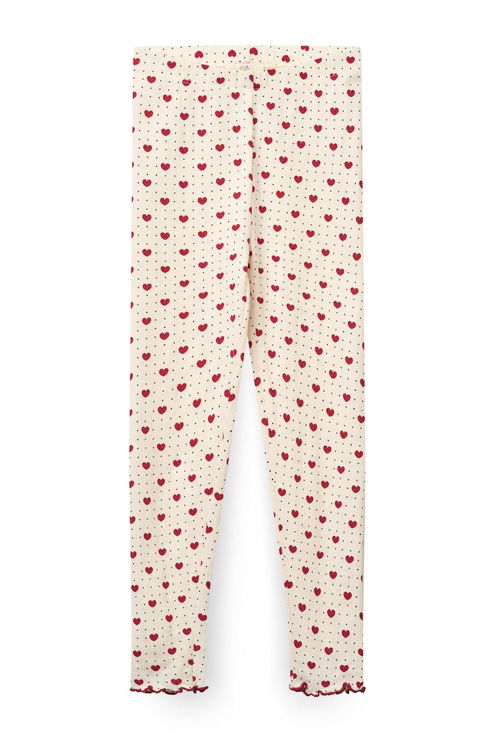 Crepe Leggings - HEART AOP