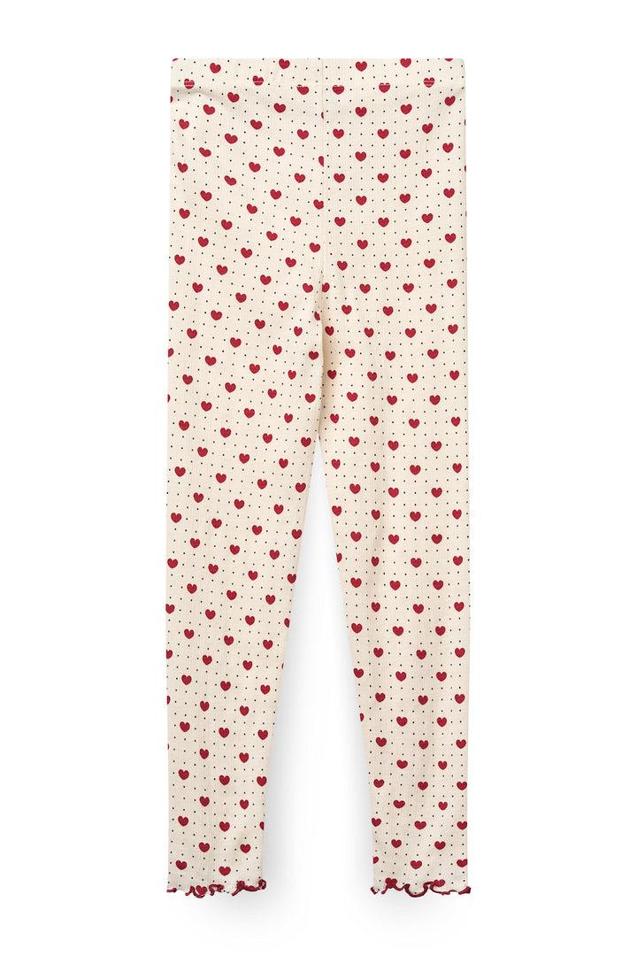 Crepe Leggings - HEART AOP