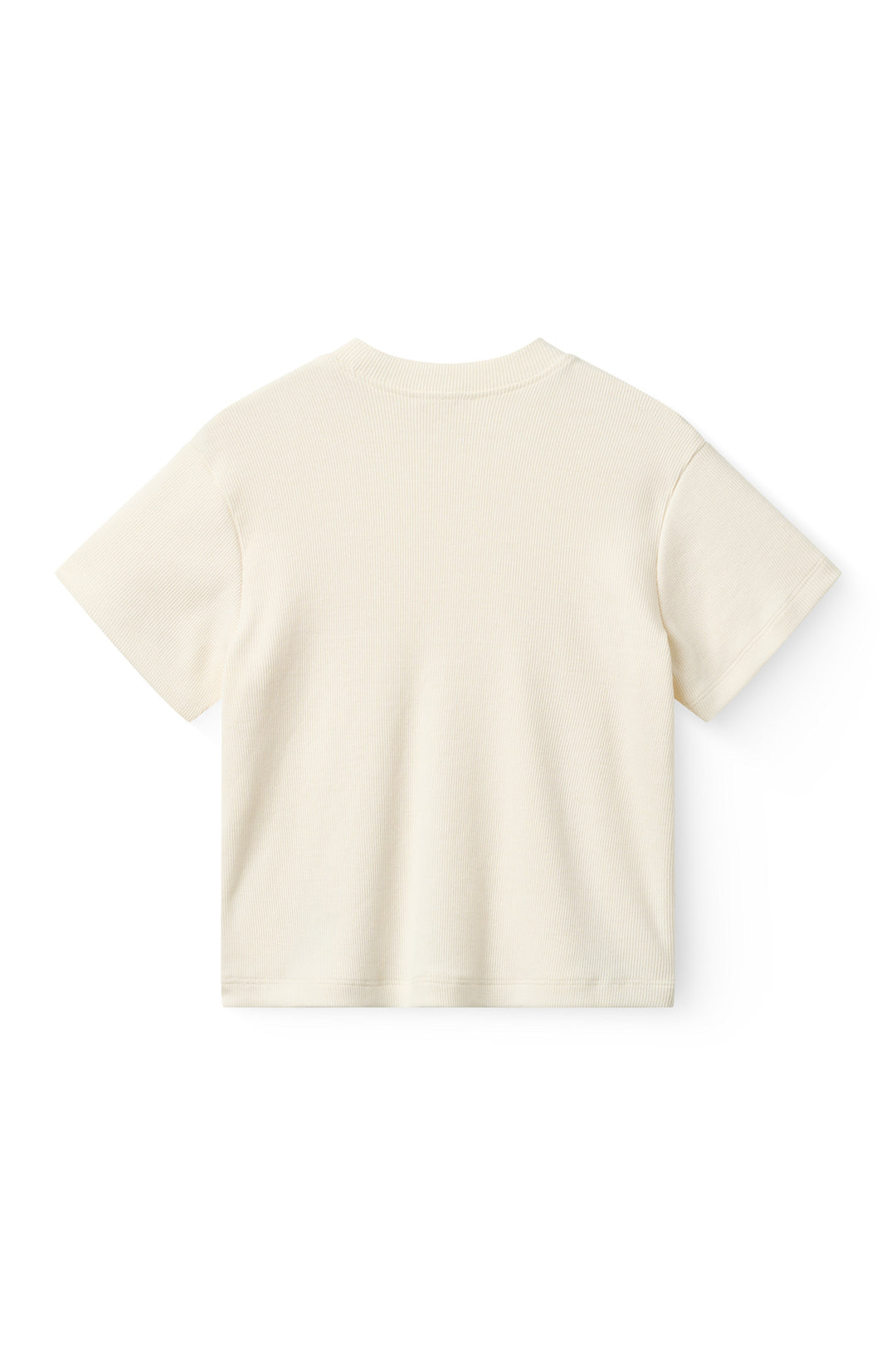MOB RIB T-SHIRT MED RIB KANT - CREAM