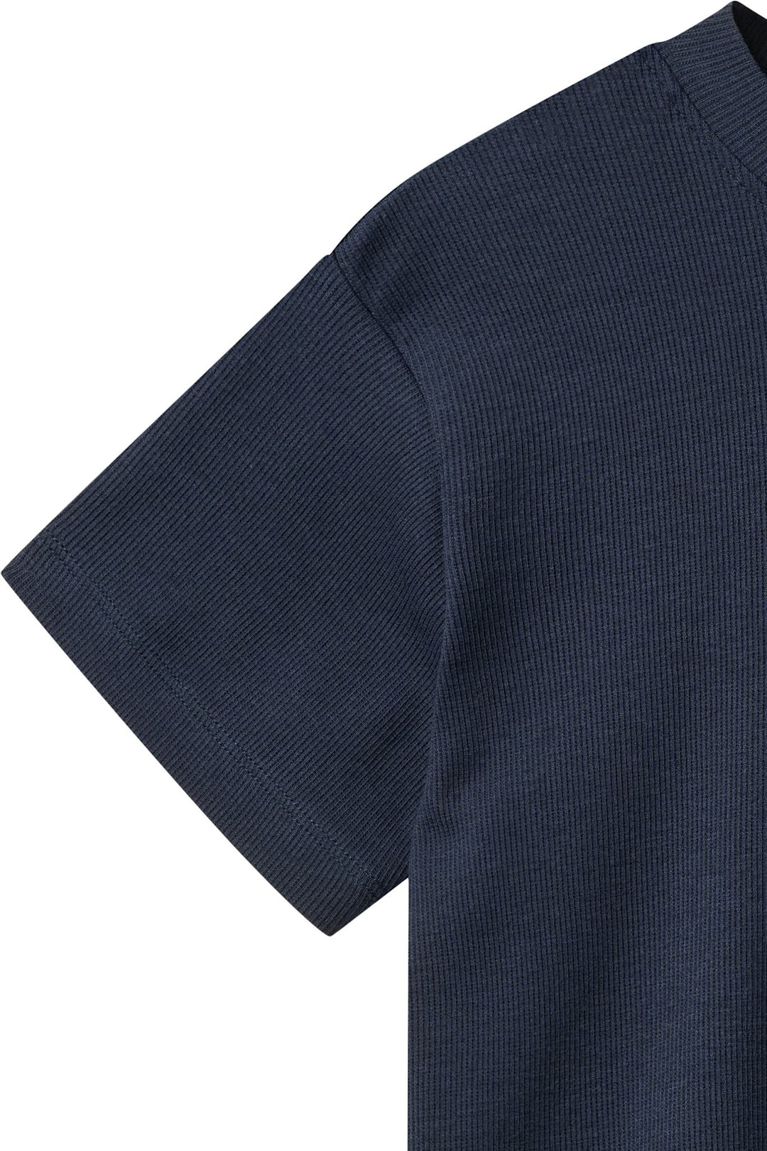 MOB RIB T-SHIRT MED RIB KANT - NAVY