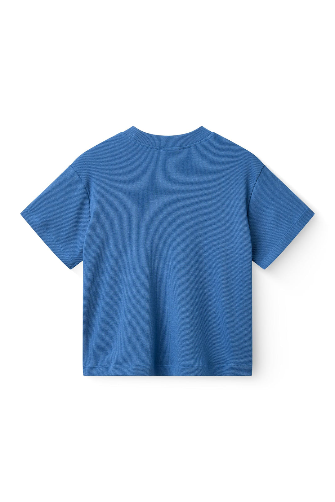 MOB RIB T-SHIRT MED RIB KANT - SHARP BLUE