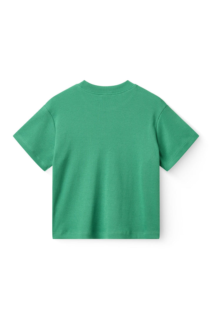 MOB RIB T-SHIRT MED RIB KANT - SHARP GREEN