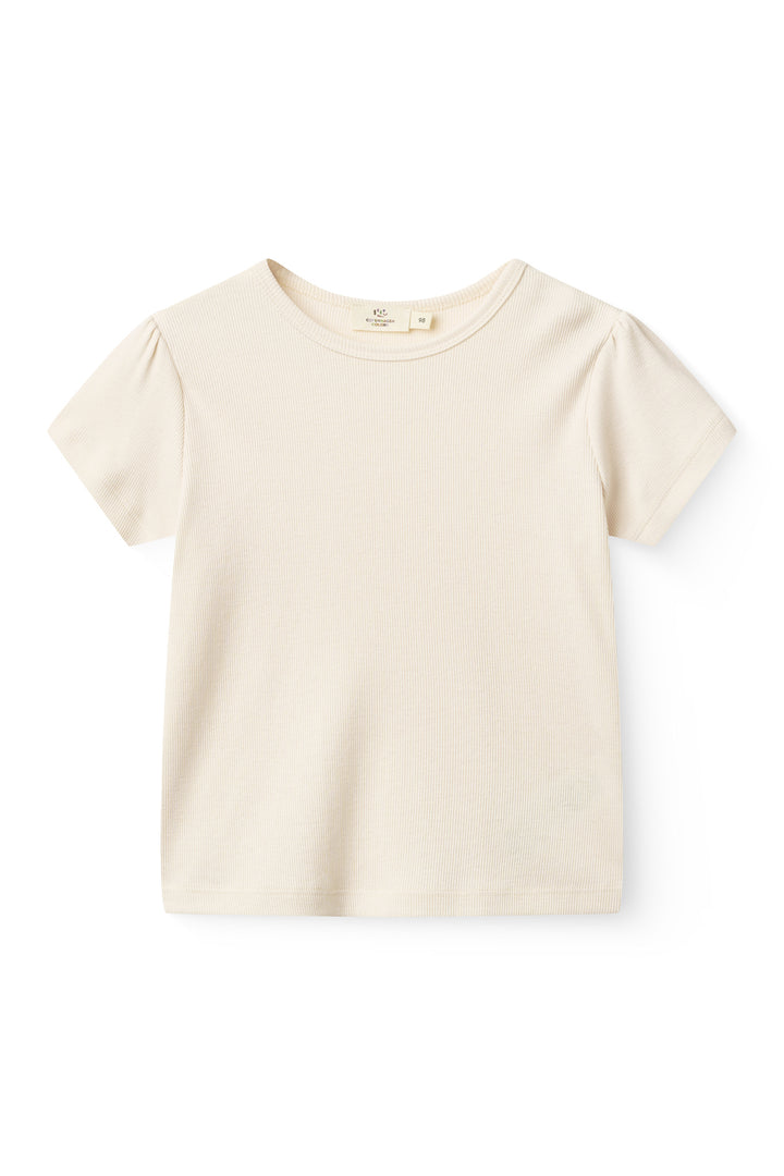 MODAL RIB T-SHIRT - CREAM