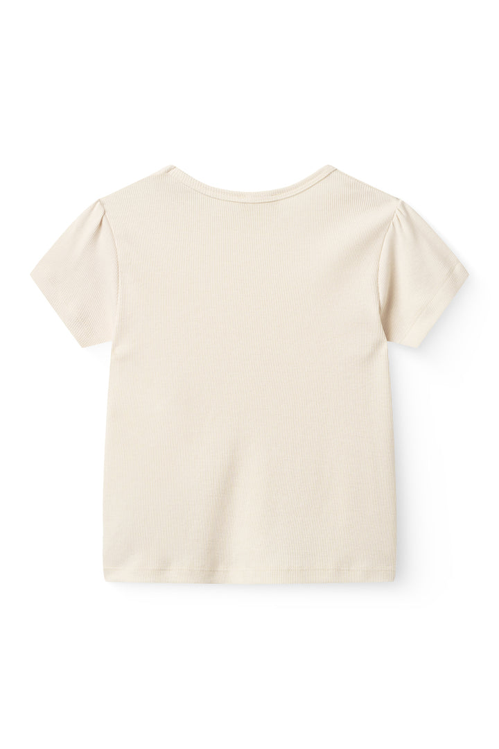 MODAL RIB T-SHIRT - CREAM