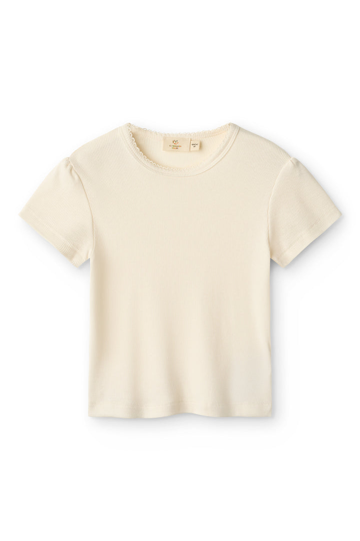 Modal Rib T-Shirt - Cream