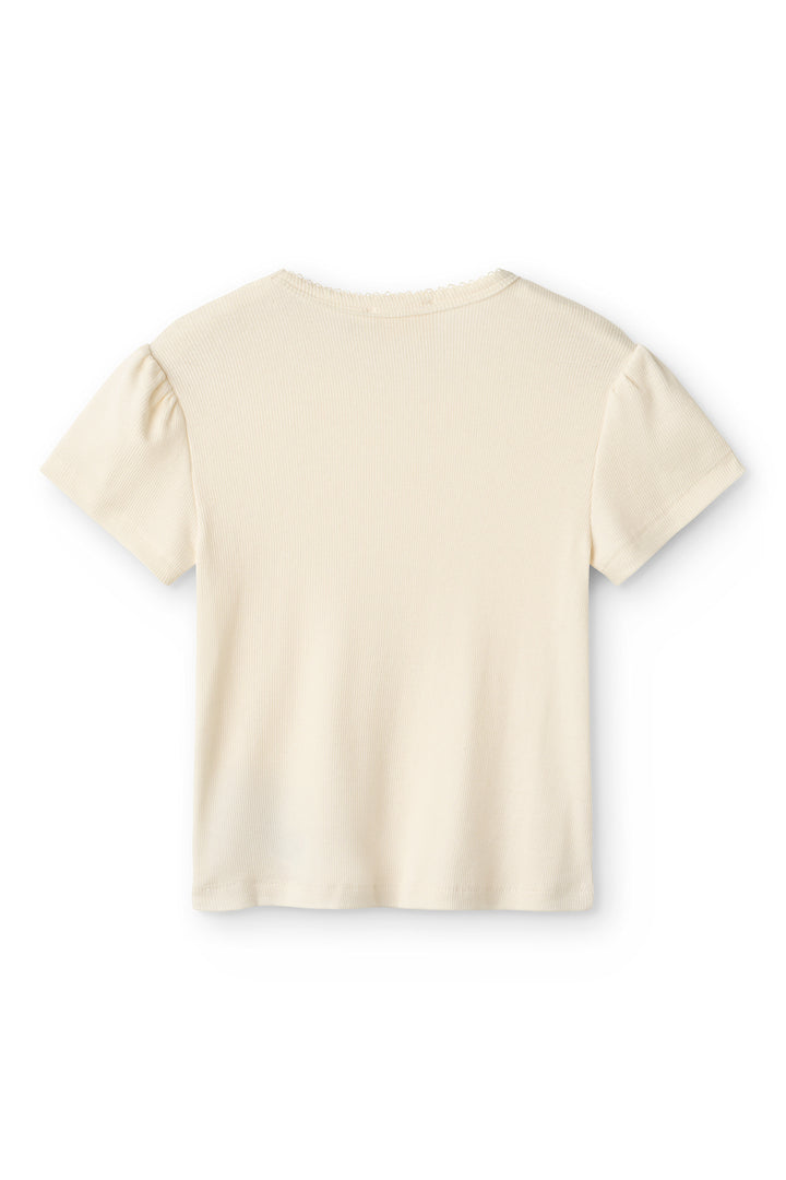 Modal Rib T-Shirt - Cream