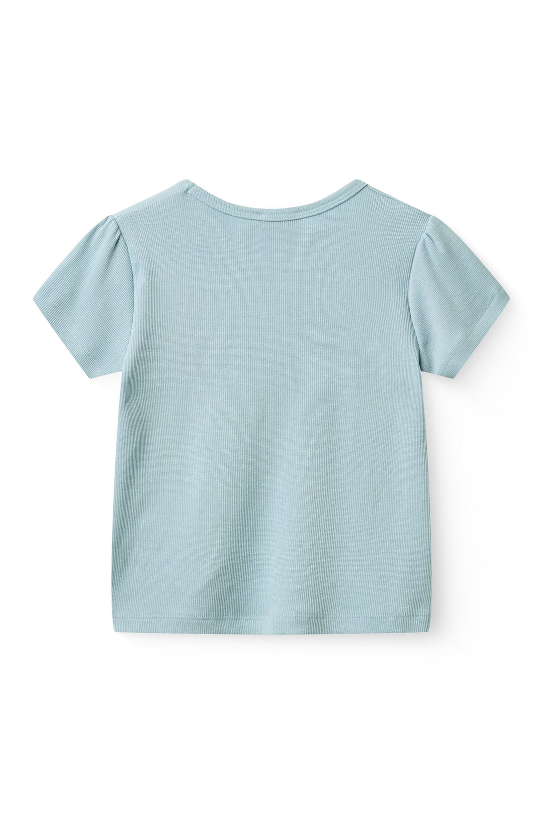 MODAL RIB T-SHIRT - DUSTY BLUE
