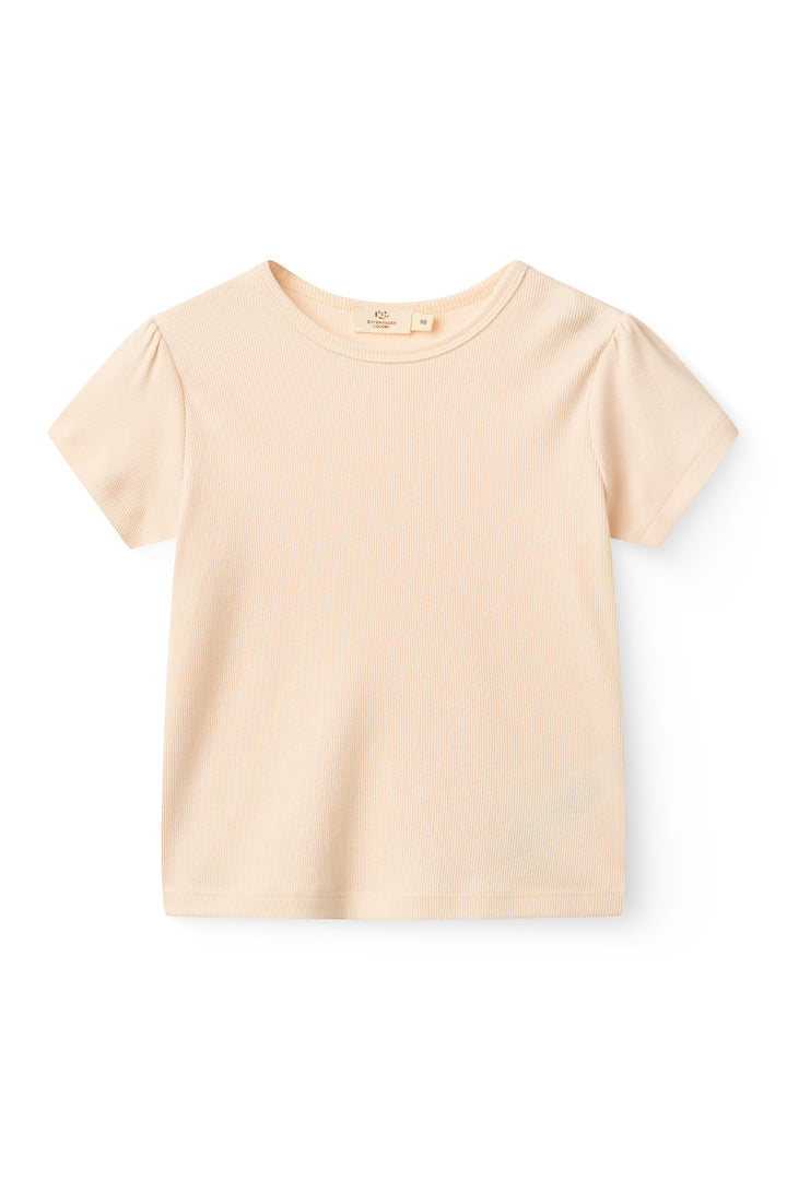 MODAL RIB T-SHIRT - DUSTY ROSE