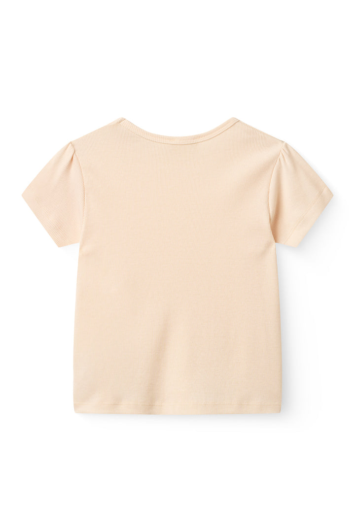 MODAL RIB T-SHIRT - DUSTY ROSE