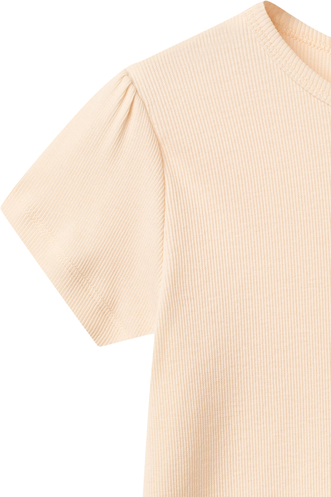 MODAL RIB T-SHIRT - DUSTY ROSE