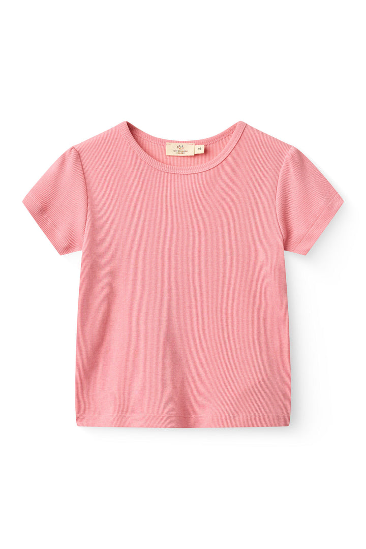 MODAL RIB T-SHIRT - PINK