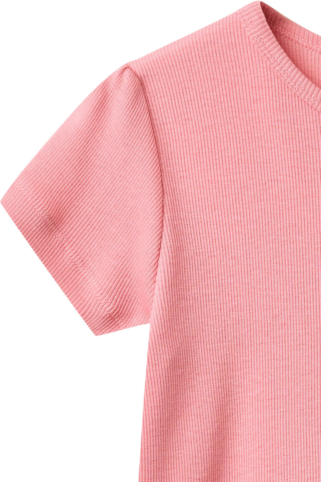 MODAL RIB T-SHIRT - PINK