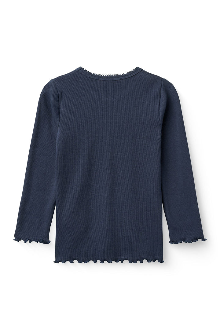 MODAL RIB LS TEE W. PICOT - NAVY