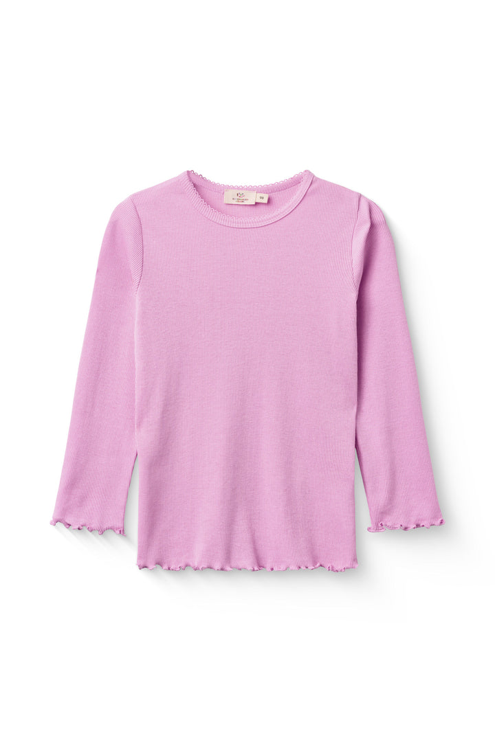 MODAL RIB LS TEE W. PICOT - SYRINGA