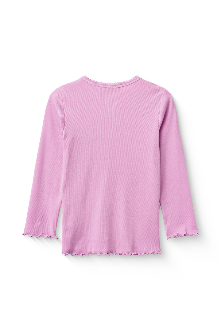 MODAL RIB LS TEE W. PICOT - SYRINGA