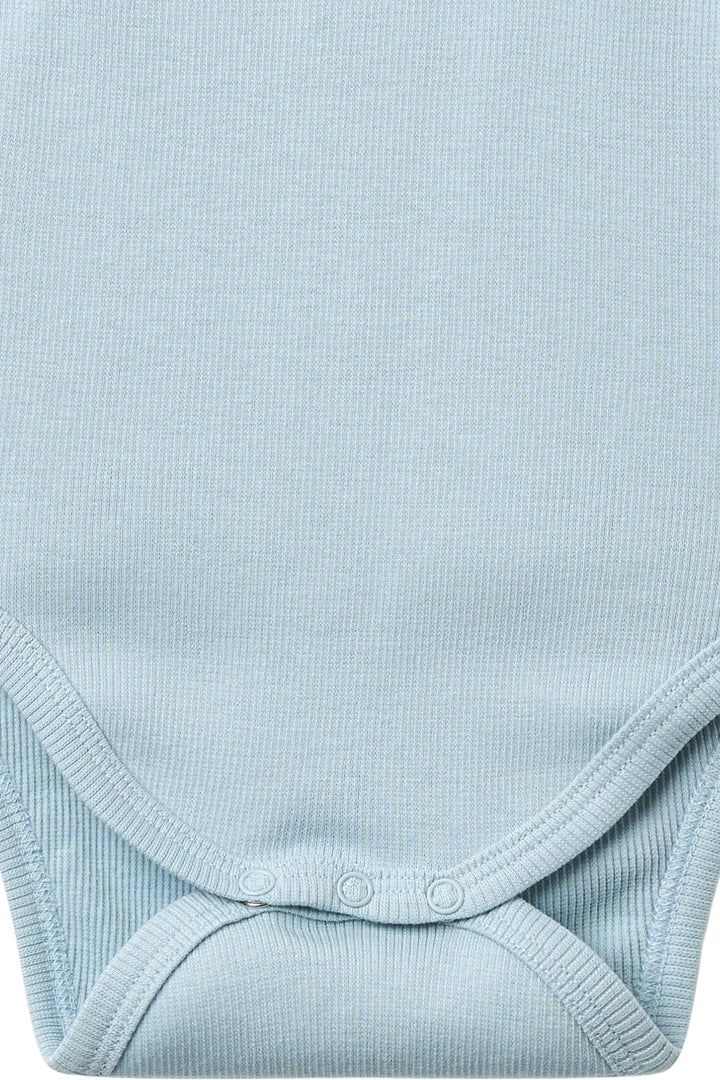 MODAB RIB BODY LS - DUSTY BLUE
