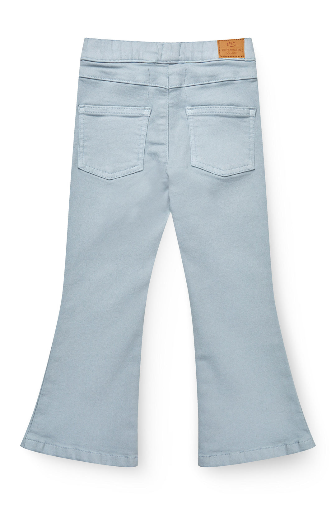 ENSFARVET JEGGINGS - DUSTY BLUE