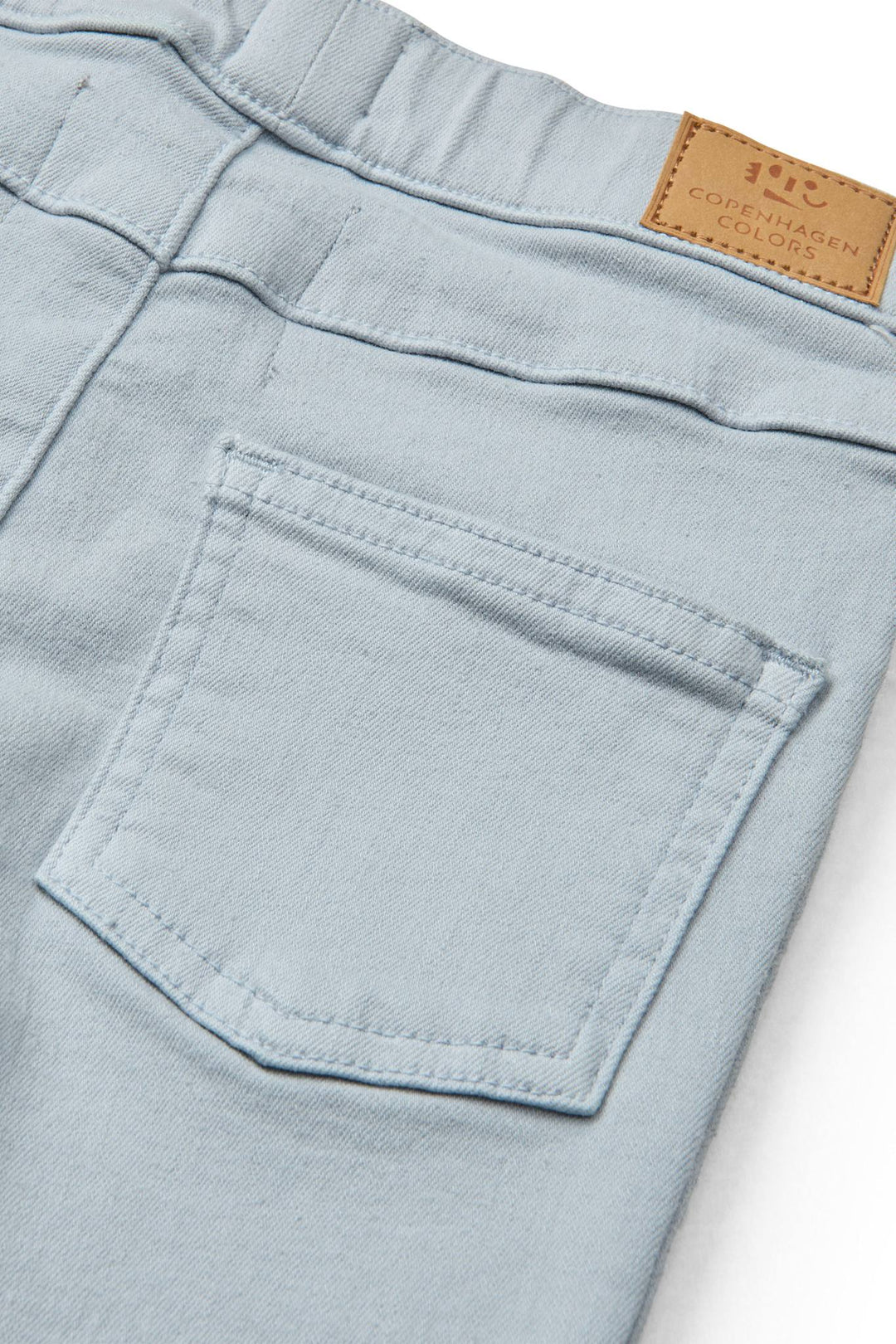 ENSFARVET JEGGINGS - DUSTY BLUE