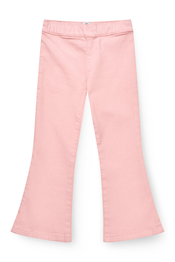 ENSFARVET JEGGINGS - PINK
