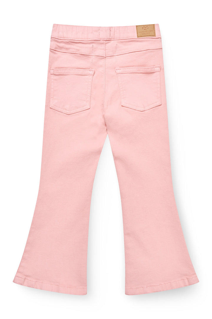 ENSFARVET JEGGINGS - PINK