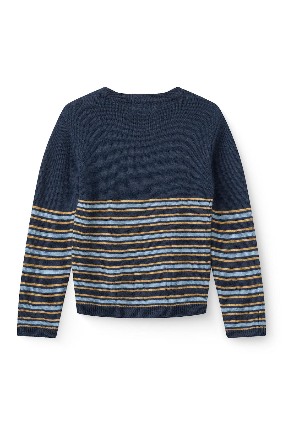 Merino Striketrøje - Navy Comb.
