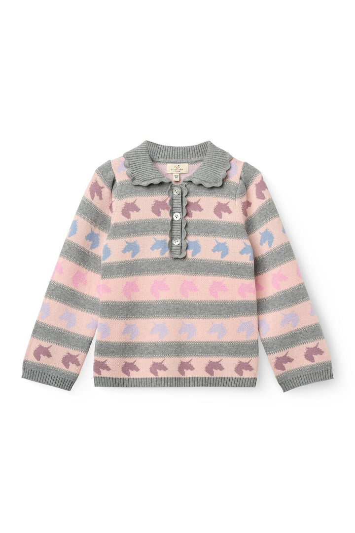 Enhjørning Bluse m. Krave - Unicorn