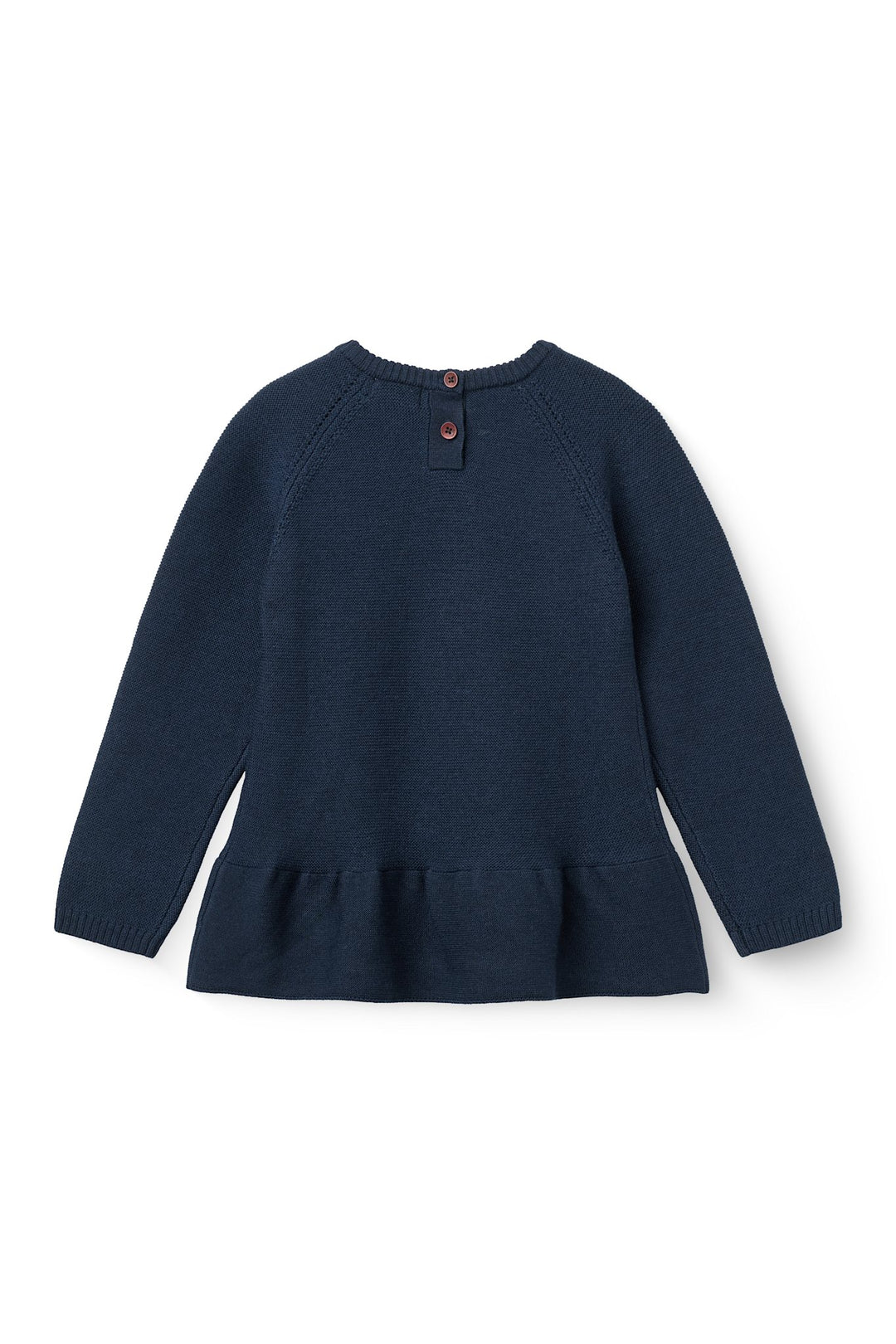 Merino Strikbluse - Navy