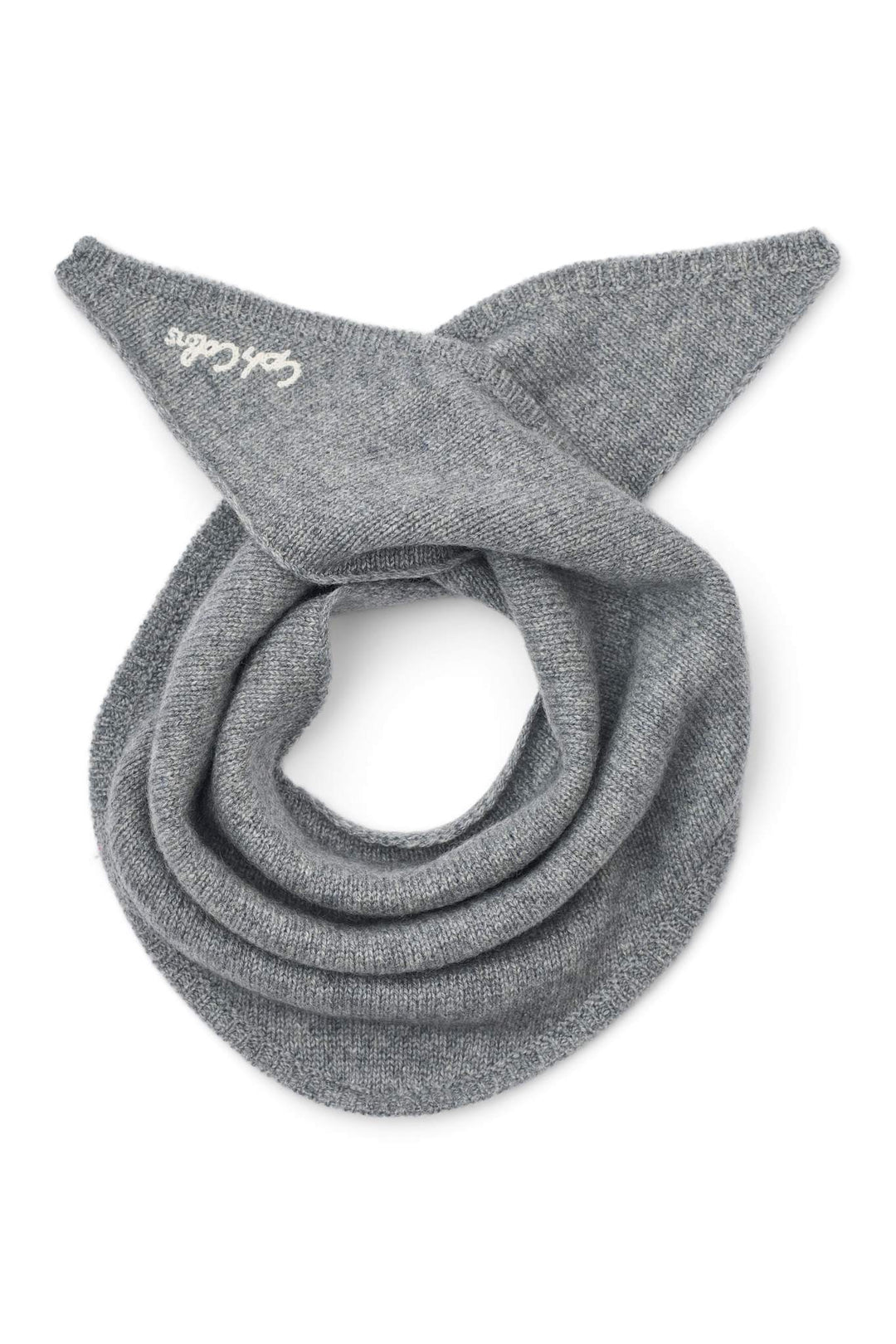 Cashmere Tørklæde - Grey Melange Comb.