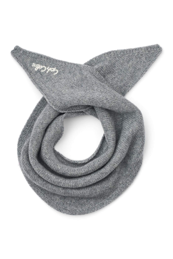 Cashmere Tørklæde - Grey Melange Comb.