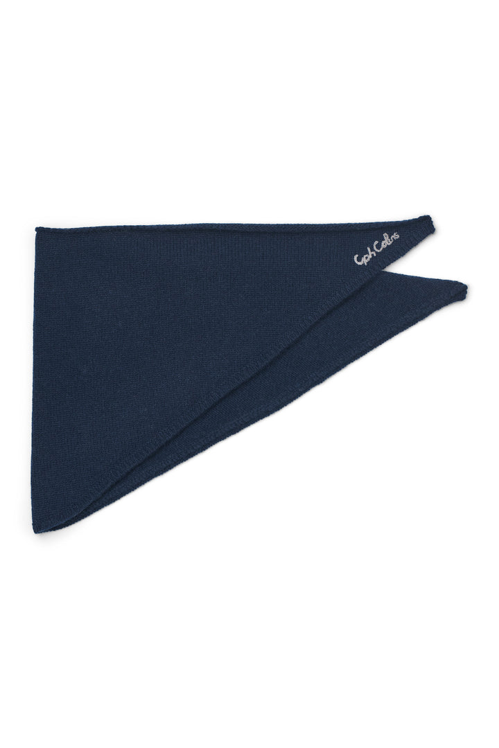 Cashmere Tørklæde - Navy Comb.