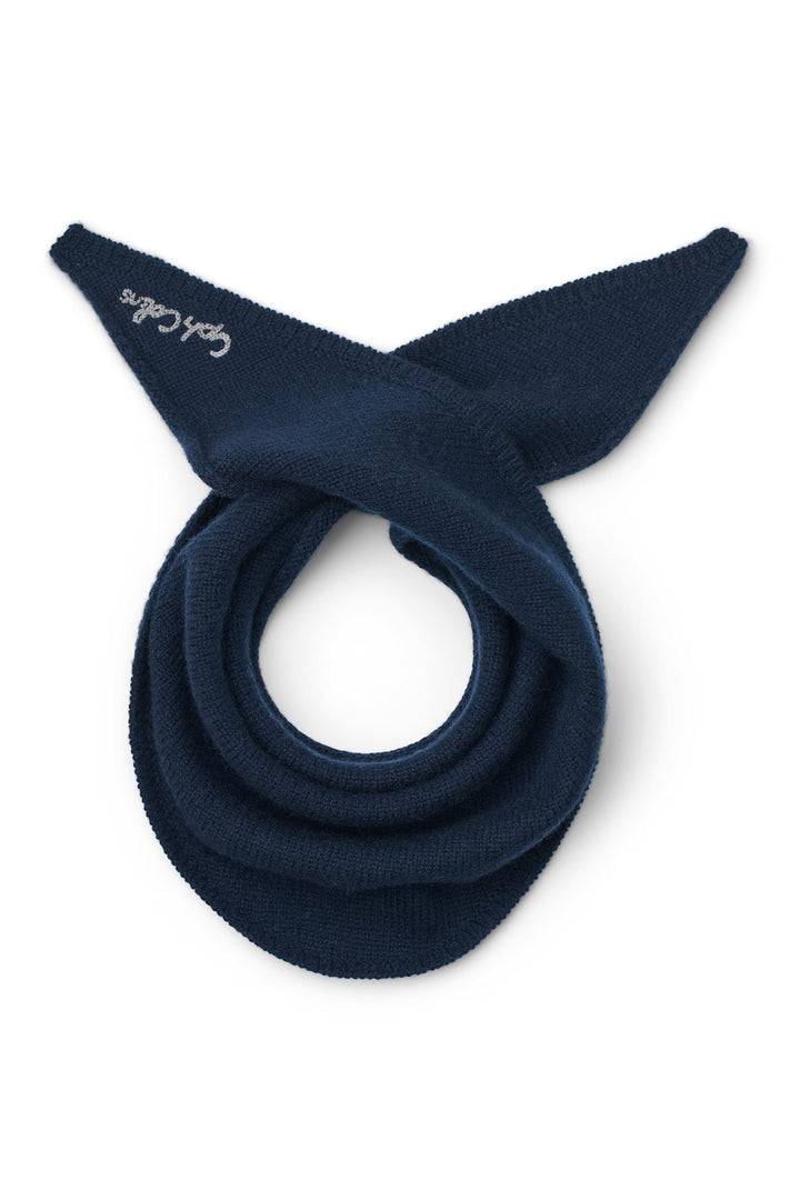 Cashmere Tørklæde - Navy Comb.