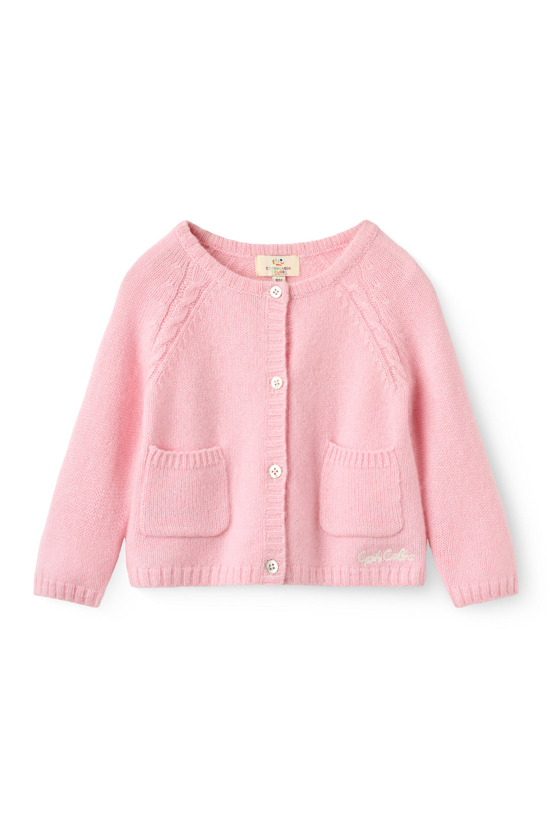 Cashmere Klassisk Baby Cardigan - Soft Pink
