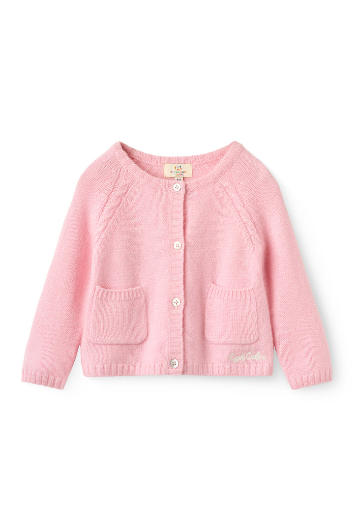 Cashmere Klassisk Baby Cardigan - Soft Pink