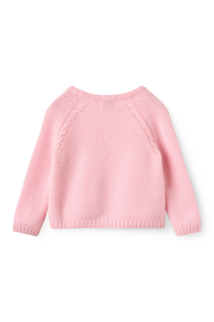 Cashmere Klassisk Baby Cardigan - Soft Pink