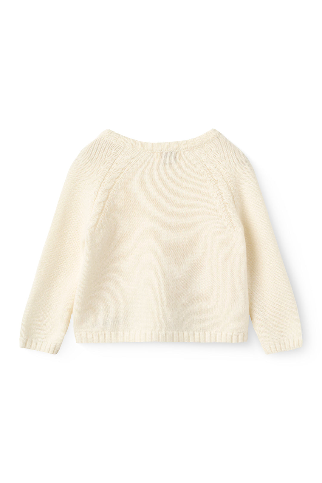 Cashmere Klassisk Baby Cardigan - Cream