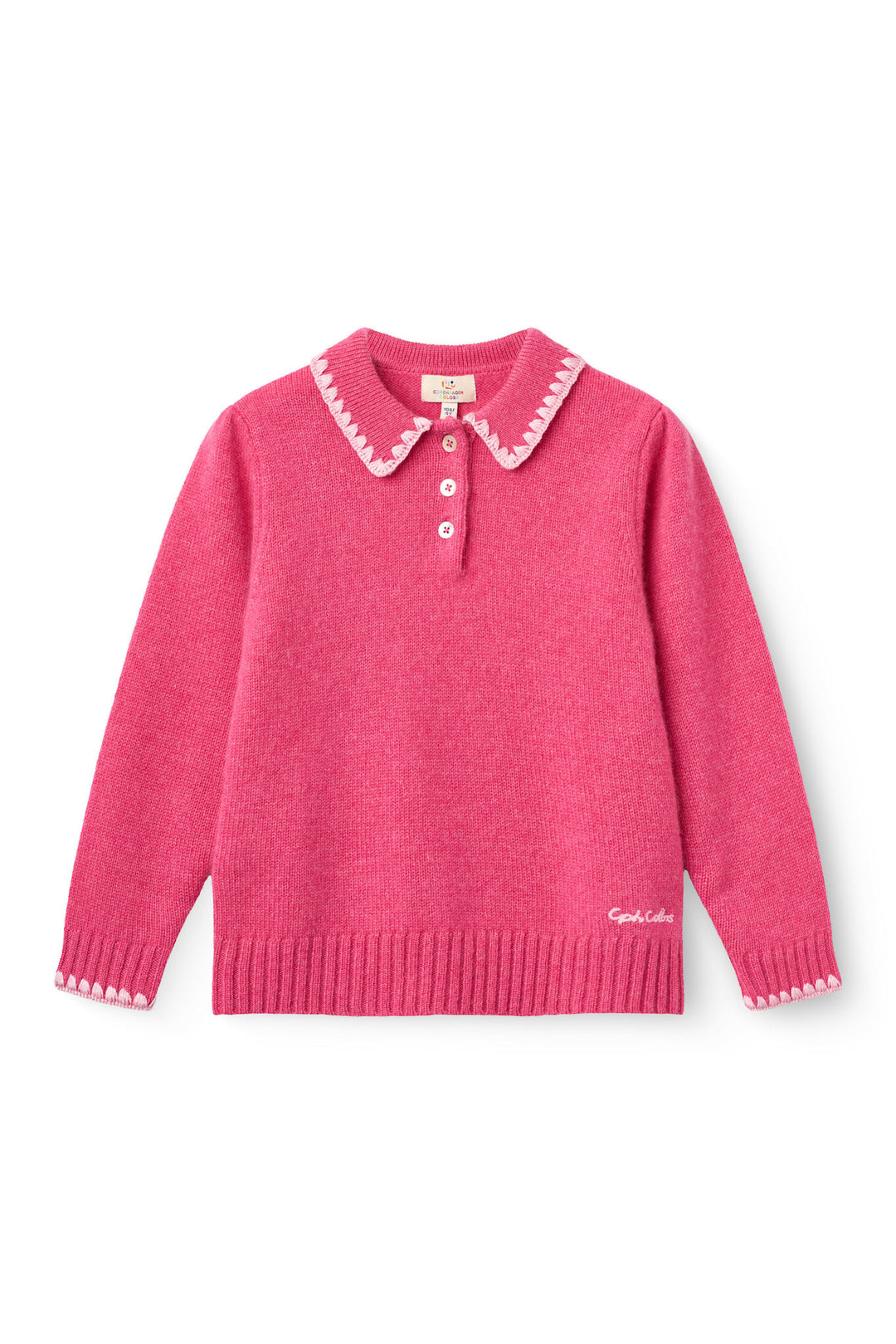 Bluse m. Krave & Deco Detaje - Fuschsia Comb.