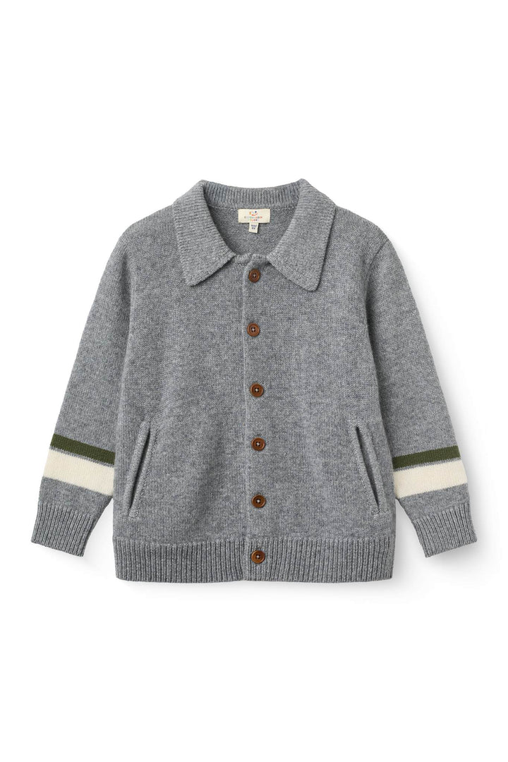 Cashmere Cardigan - Grey Melange Comb.