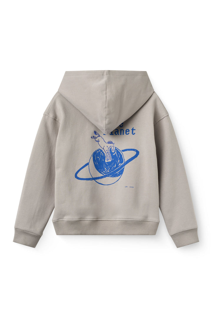 Sweat Shirt m. Hoodie - Grey