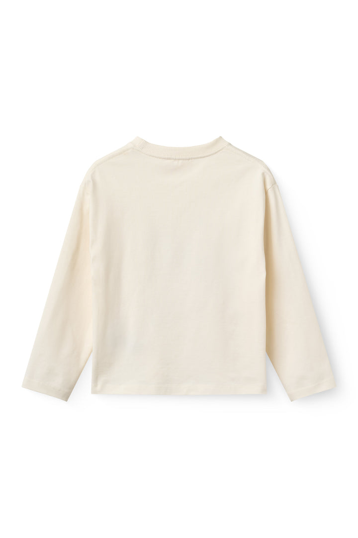 L/Æ T-Shrt m. Print - White