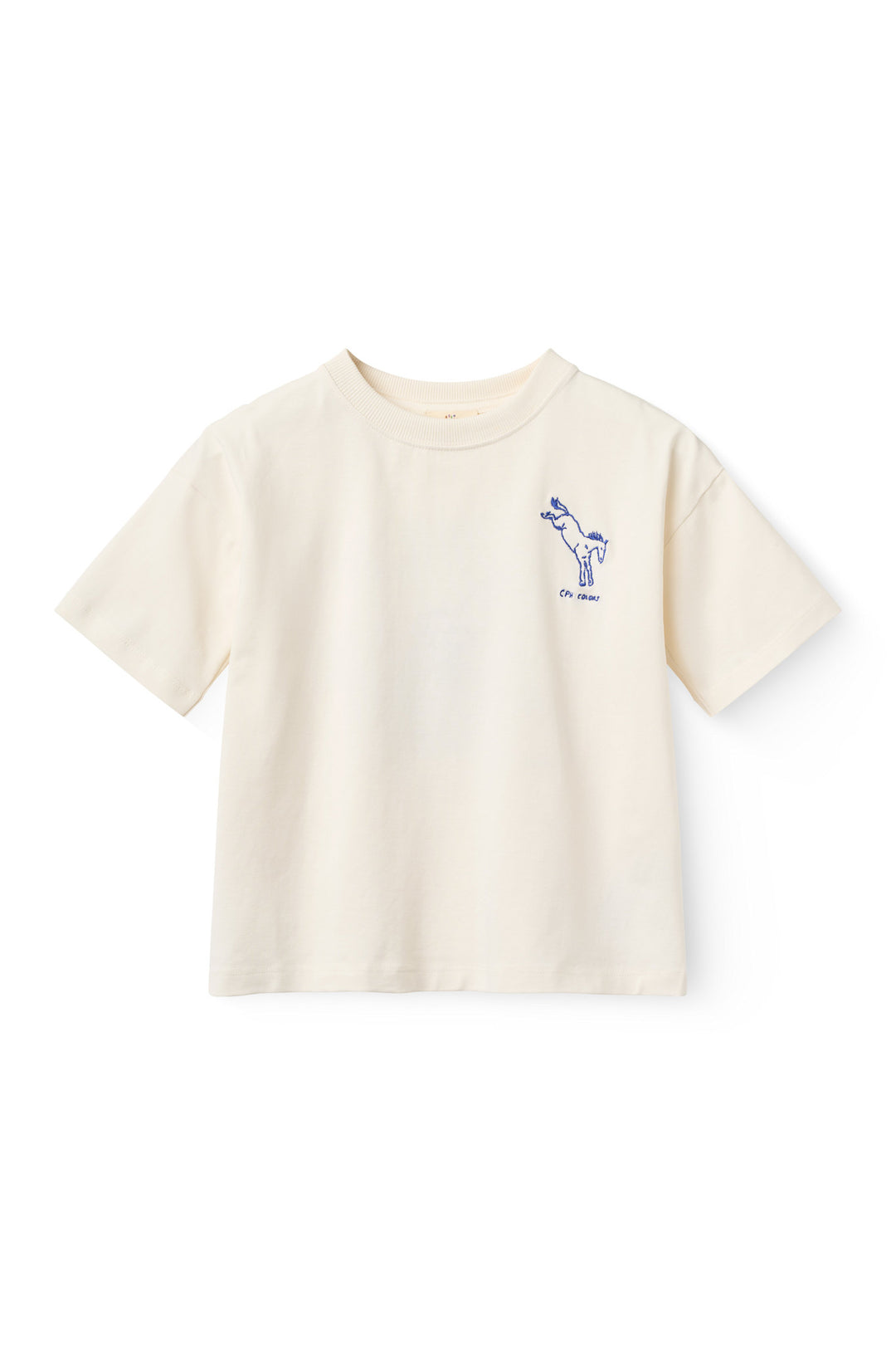 T-shirt m. print - WHITE